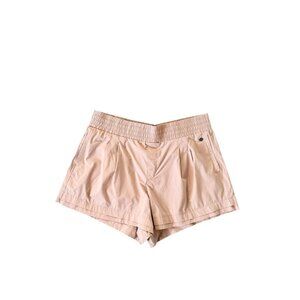 Calia Journey Collection High Rise Double Layer Hem Shorts Pale Pink XL
